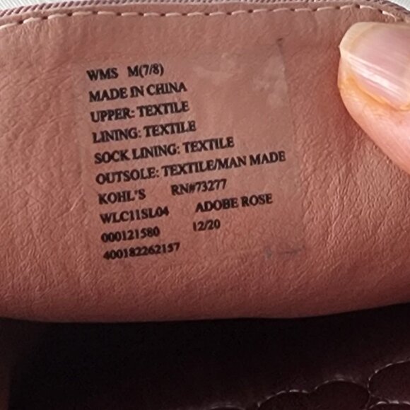 Size M 7/8 LC Lauren Conrad Pink Velour Slippers New No Tags No Box - Picture 4 of 8